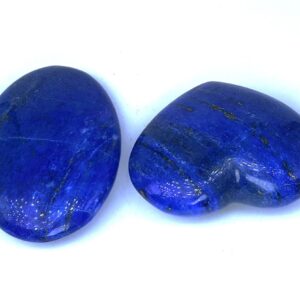 Lapis Lazuli Natural Blue Color Hearts & Palm
