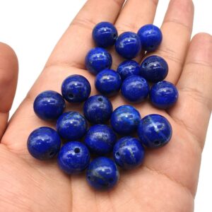 Lapis Lazuli Round Beads With Holes