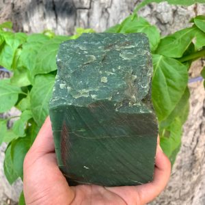 Great Quality Green Color Nephrite Jade Cube