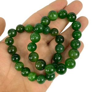 Green Color Nephrite Jade Bracelet